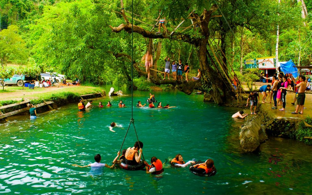 Half day Buggy tours around mountain - Blue lagoon and Pou Kham cave