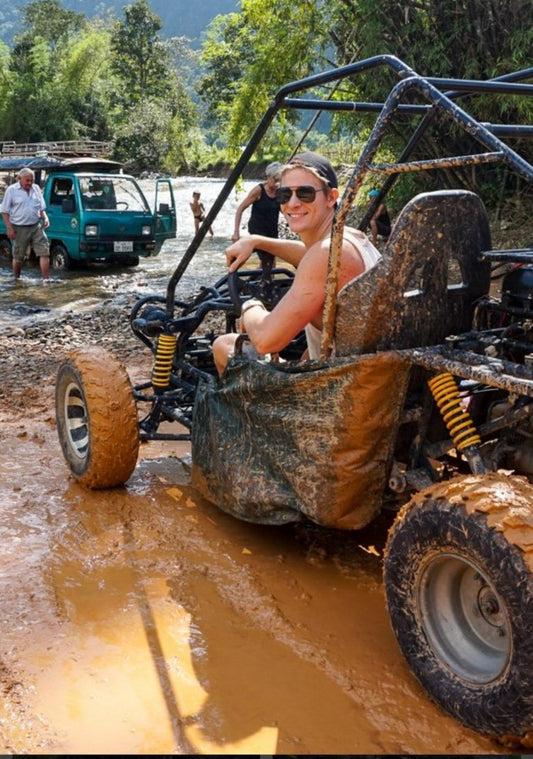 Half day Buggy tours around mountain - Blue lagoon and Pou Kham cave