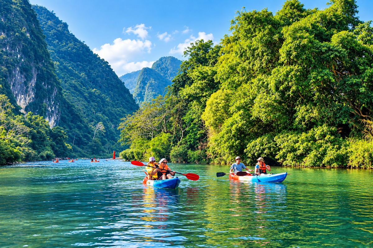 Halfday Kayaking in Vangvieng