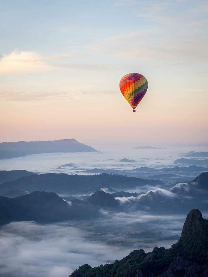Balloon Over Vang Vieng (Book 2day before ,(Deposit only $15/Pax )